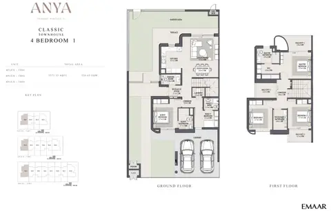 Anya at Arabian Ranches 3: Floor plan Type Classic 1, 2,373 sq ft