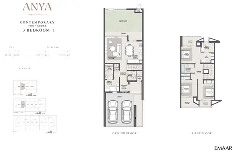 Anya at Arabian Ranches 3: Floor plan Type Contemporary 1, 1,929 sq ft