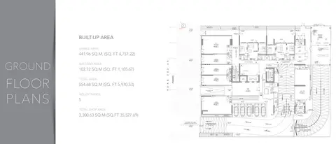 Binghatti Point: Floor plan Ground Floor Plan, 5,971 sq ft