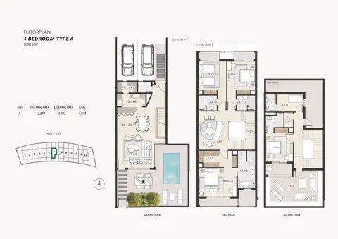 Le Parc Homes 2 at JVC: Floor plan Type A, Unit 7, 4,919 sq ft