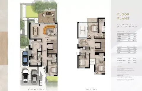 Raiha Villas: Type A, 3,638 sq ft 户型图