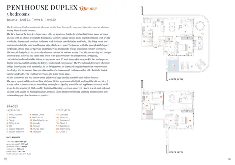 The Orchard Place at JVC: फ़्लोर प्लान Type 1, 2,081 sq ft