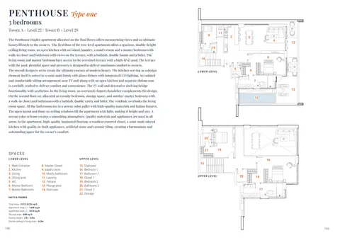 The Orchard Place at JVC: फ़्लोर प्लान Type 1, 3,125 sq ft
