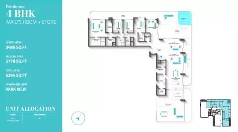 REFF 997: Floor plan Type P, 6,264 sq ft