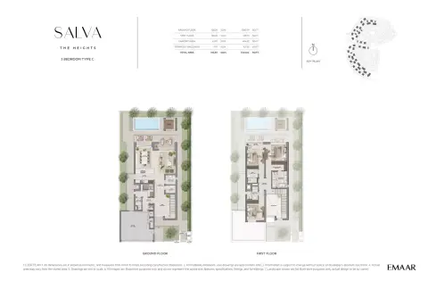 Salva The Heights: Floor plan Type V-158, 3,340 sq ft