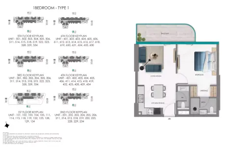 Samana South Haven: Floor plan Type 1