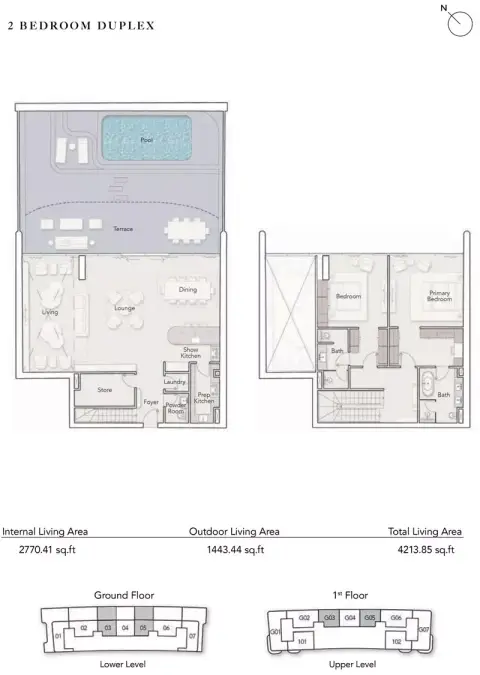 Ellington Ocean House: Floor plan Type G05, 4,212 sq ft