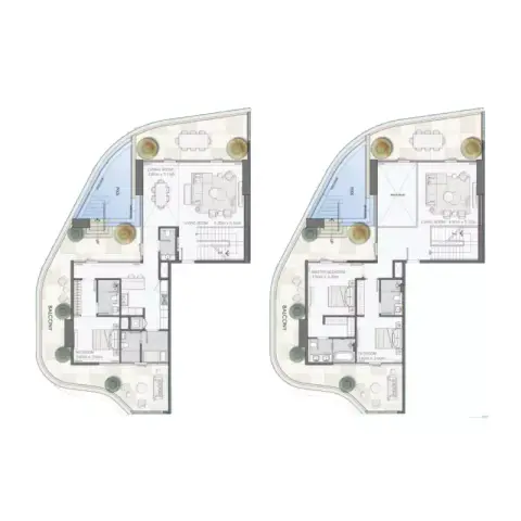 Mansory Residences: Type A 户型图