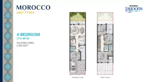 Morocco Phase 2: Floor plan Type LTH-4K-M, 2,286 sq ft