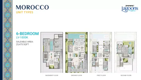 Morocco Phase 2: Floor plan Type LV-1000K, 25,475 sq ft