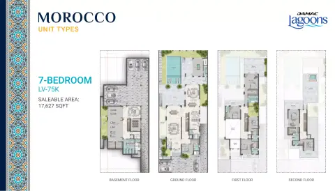 Morocco Phase 2: Floor plan Type LV-75K, 17,627 sq ft