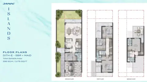 بورا بورا المرحلة 2 من داماك: مخطط الطابق Dith-E, 3,178 sq ft