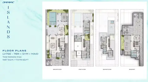 بورا بورا المرحلة 2 من داماك: مخطط الطابق LV75E, 17,078 sq ft