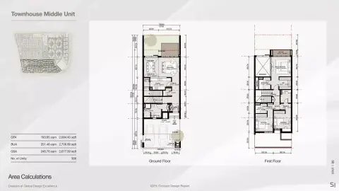 Bahria Town Dubai: Floor plan Type A, 2,677 sq ft