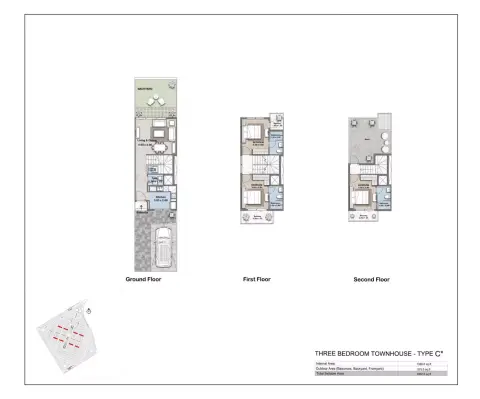 R. Hills: Plattegrond Type C*, 1,902 sq ft