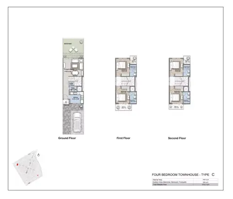 R. Hills: Plattegrond Type C, 1,912 sq ft