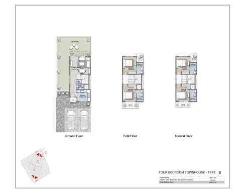R. Hills: Plattegrond Type B, 2,335 sq ft