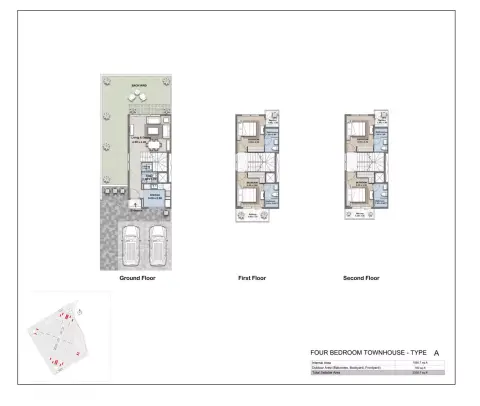 R. Hills: Plattegrond Type A, 2,335 sq ft