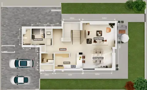 Diagon at Athlon: Floor plan Type A, 2,959 sq ft