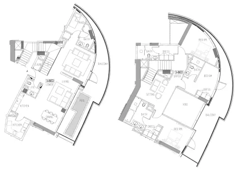 Canal Heights 2: Plattegrond Type A, 3,078 sq ft
