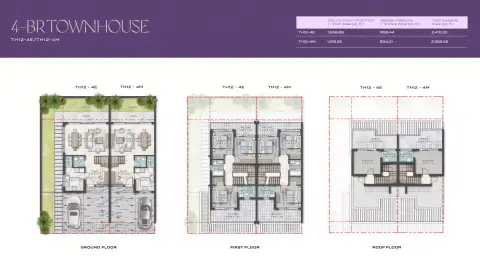 فيوليت 4 المرحلة 2 من داماك العقارية: مخطط الطابق Type A, 2,415 sq ft