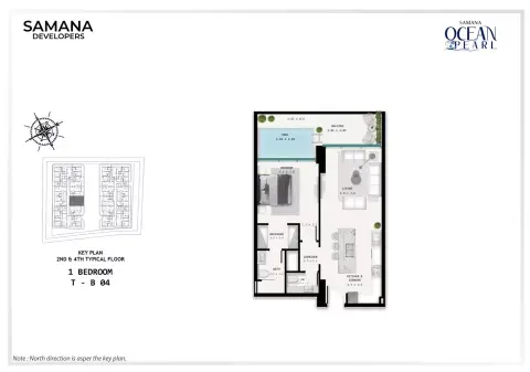 Samana Ocean Pearl: Floor plan Key Plan - T - B04-2