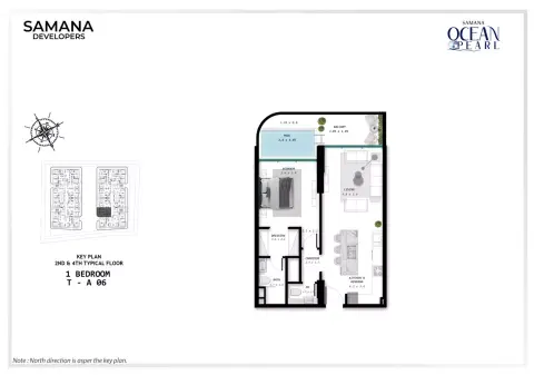 Samana Ocean Pearl: Floor plan Key Plan - T - A06