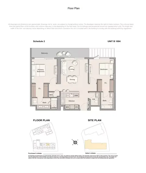 The Hillgate: Type B 1004, 1,196 sq ft 户型图