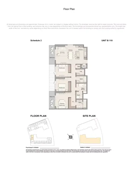 The Hillgate: Type B 110, 1,643 sq ft 户型图