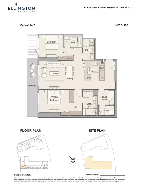 The Hillgate: Type B 109, 1,398 sq ft 户型图