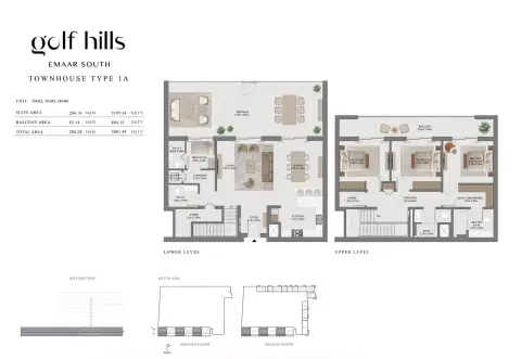 Golf Hills: Floor plan Type 1A, 3,081 sq ft