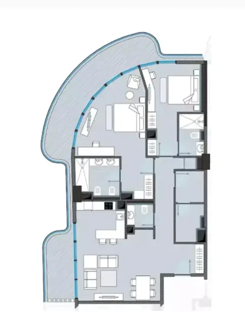 Next Coral: Floor plan Type 202, 1,494 sq ft