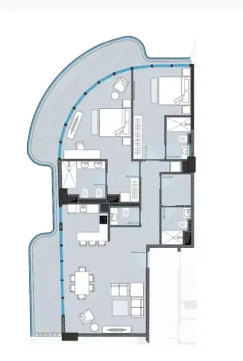 Next Coral: Floor plan Type 401, 1,560 sq ft
