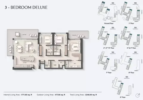 Ellington Sands: Floor plan Type DU, 2,248 sq ft