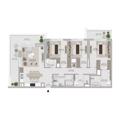 Rosehill: Floor plan Type A, 1,656 sq ft