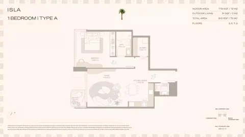 Isla Private Residences: Floor plan Type A