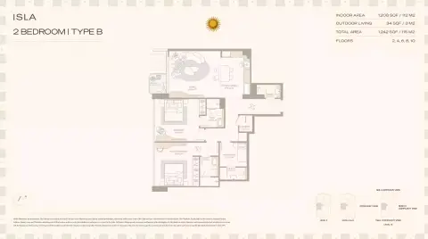 Isla Private Residences: Floor plan Type B