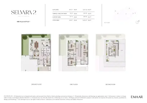 Selvara Phase 2: Floor plan Type 3, 3,651 sq ft