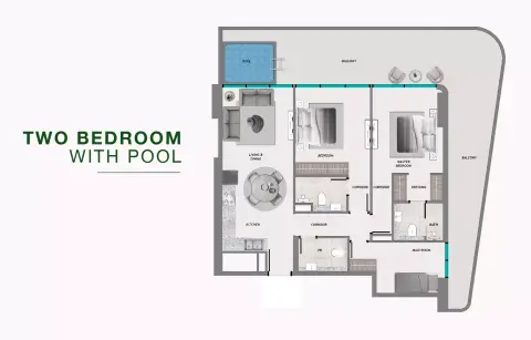Samana Resorts: Floor plan Type A