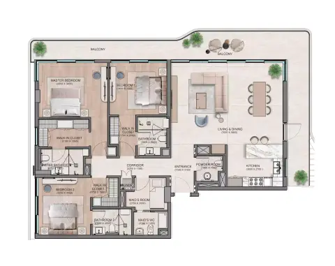 Flora Isle: Floor plan Type B, 2,175 sq ft