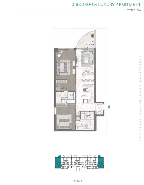 Damac Lagoon Views: Plattegrond Type 4