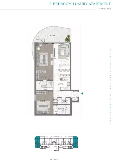 Damac Lagoon Views: Plattegrond Type 2