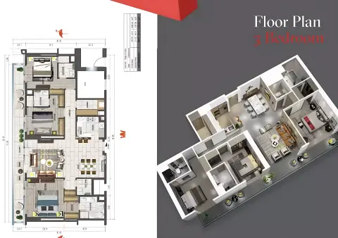 Tonino Lamborghini Phase 2: Plan Type A, 1,511 sq ft