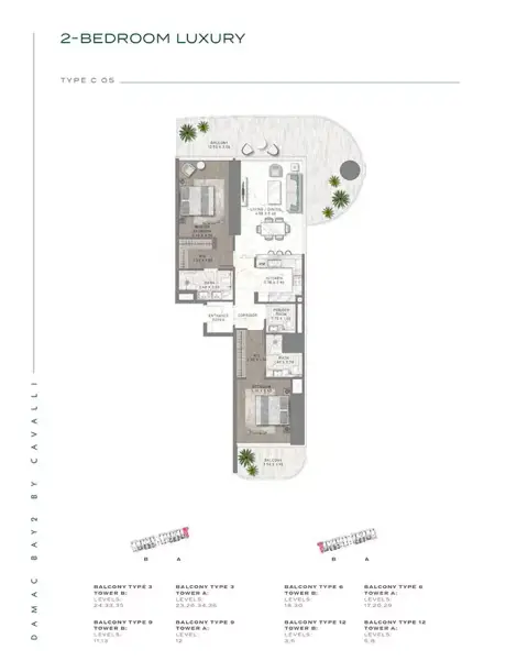 Damac Bay 2: Floor plan Type C 05