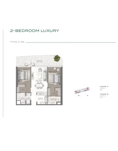 Damac Bay 2: Floor plan Type A 09