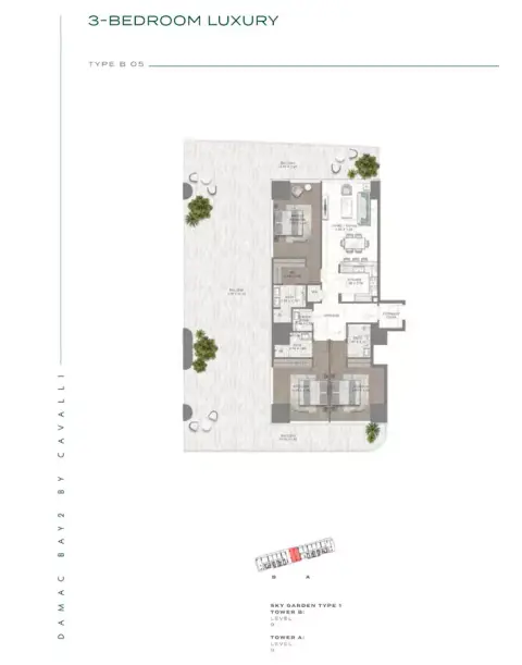 Damac Bay 2: Floor plan Type B 05