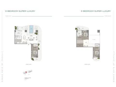 Damac Bay 2: Floor plan Type B 01