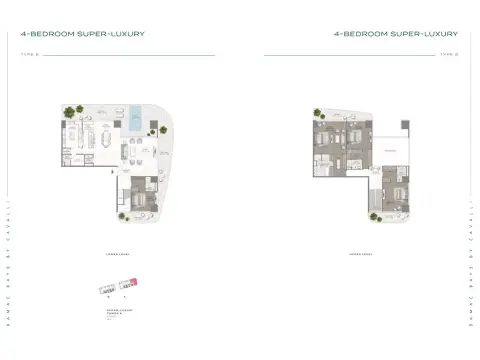 Damac Bay 2: Floor plan Tower 1&2-Type B