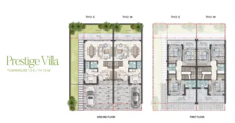 Eterno Prestige Villas: Floor plan TH-E__TH-M