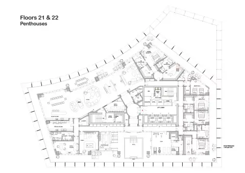 Four Seasons Private Residences at DIFC: Floor plan Type A